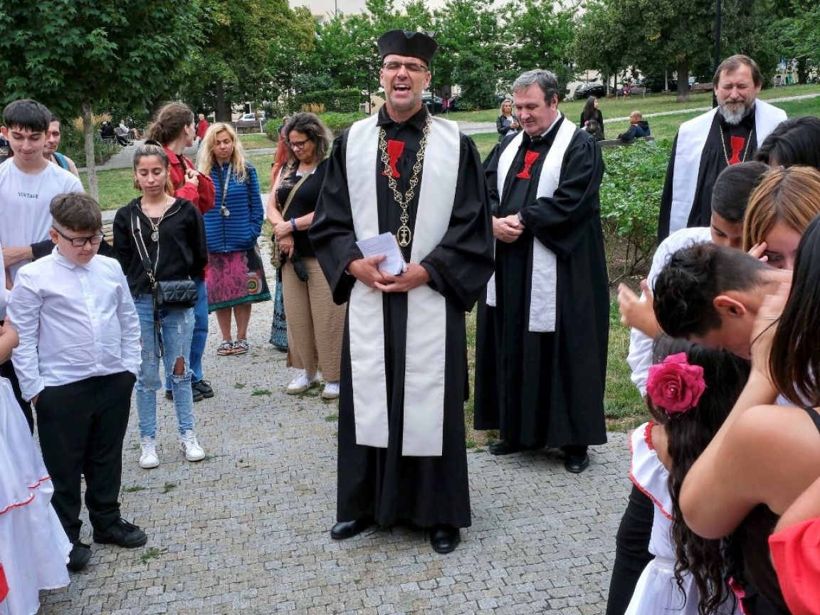 Připomenutí romského holocaustu v Praze na Žižkově 1. 8. 2023, foto: Jan Stojaspa