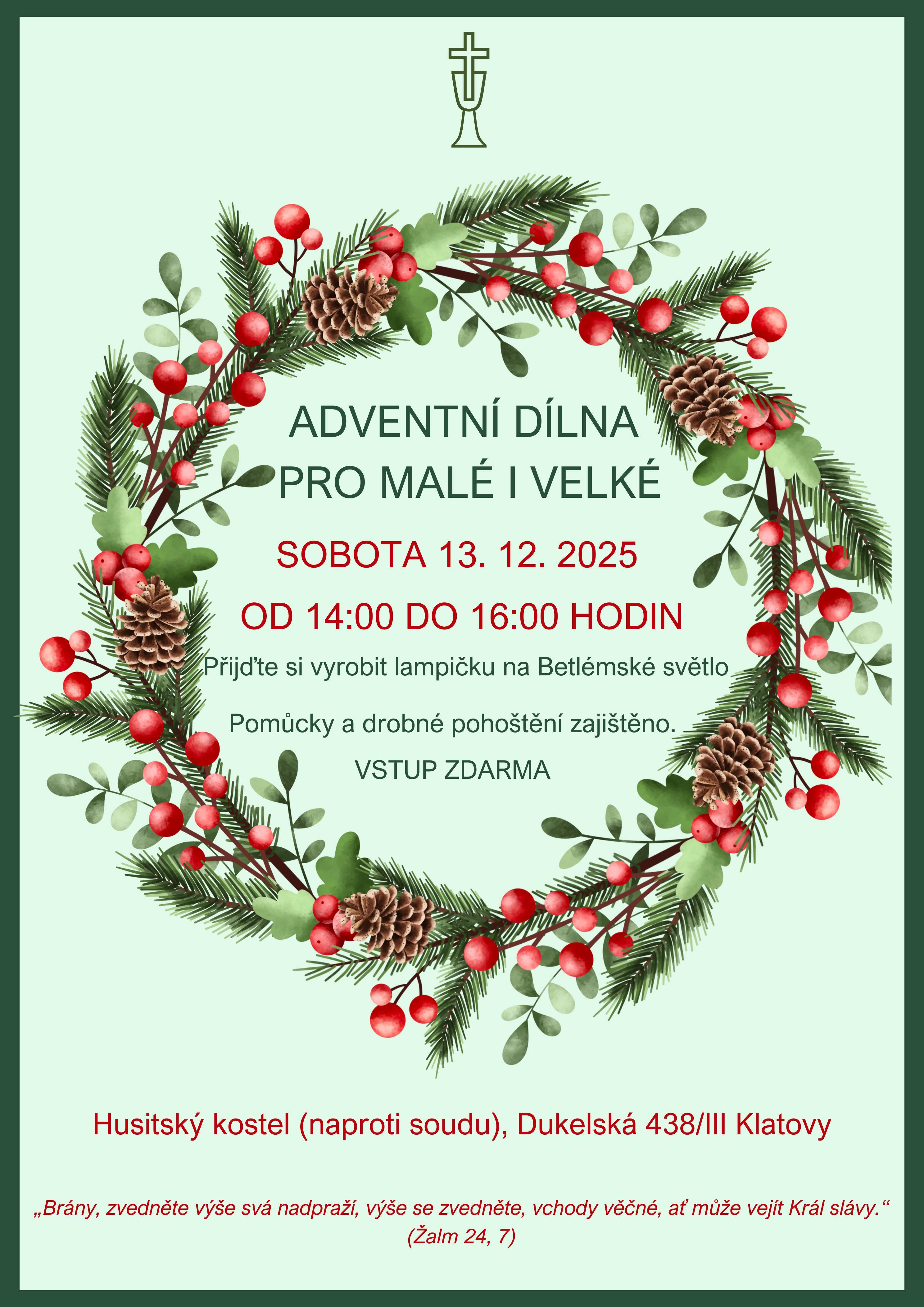 Adventni dilna Klatovy