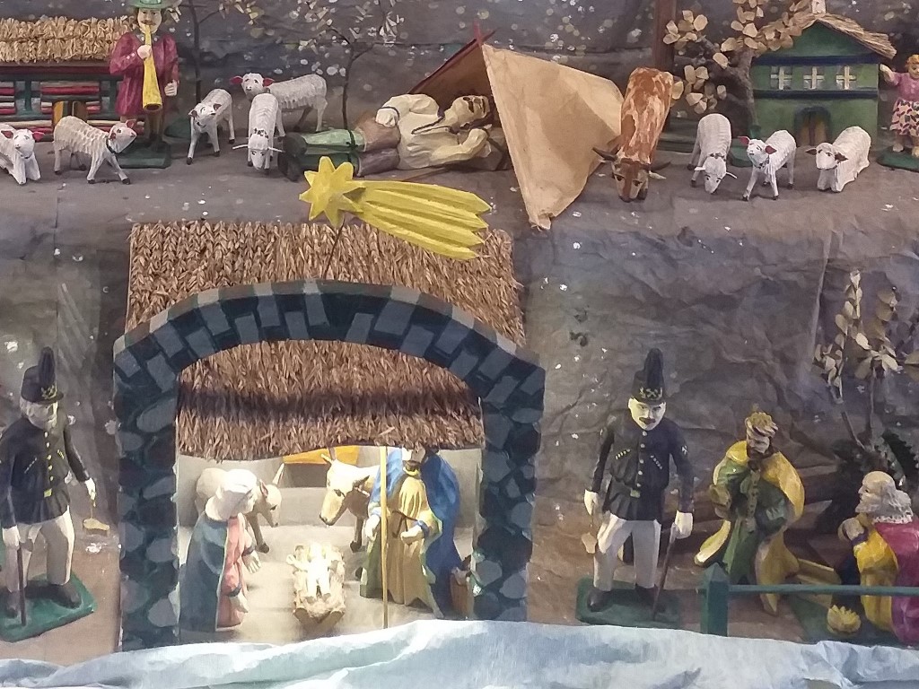 Hornický betlém Emanuela Trnky ve sboru Mistra Jakoubka ze Stříbra v Příbrami