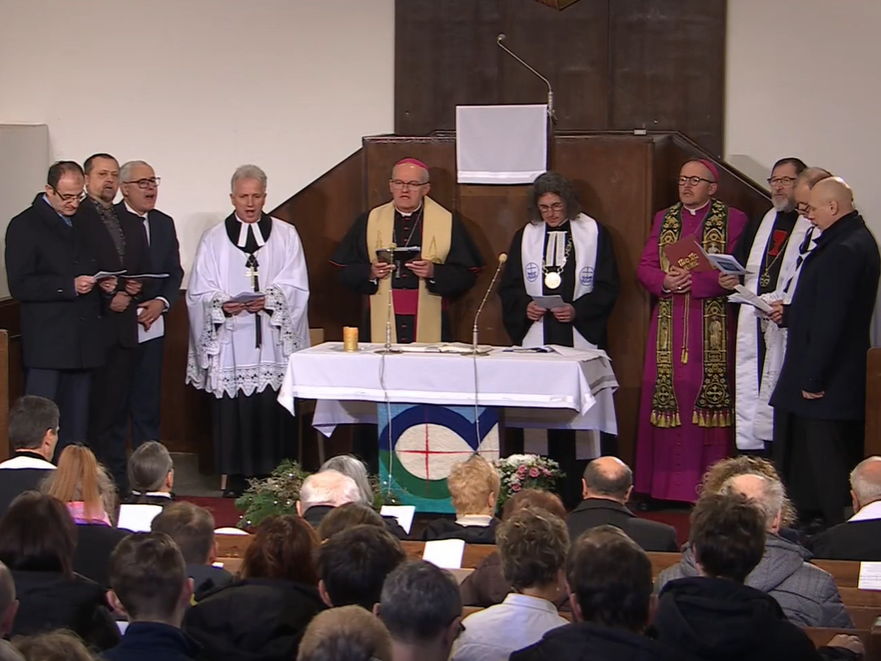 Z Novoroční ekumenické bohoslužby v evangelickém kostele ve Zlíně