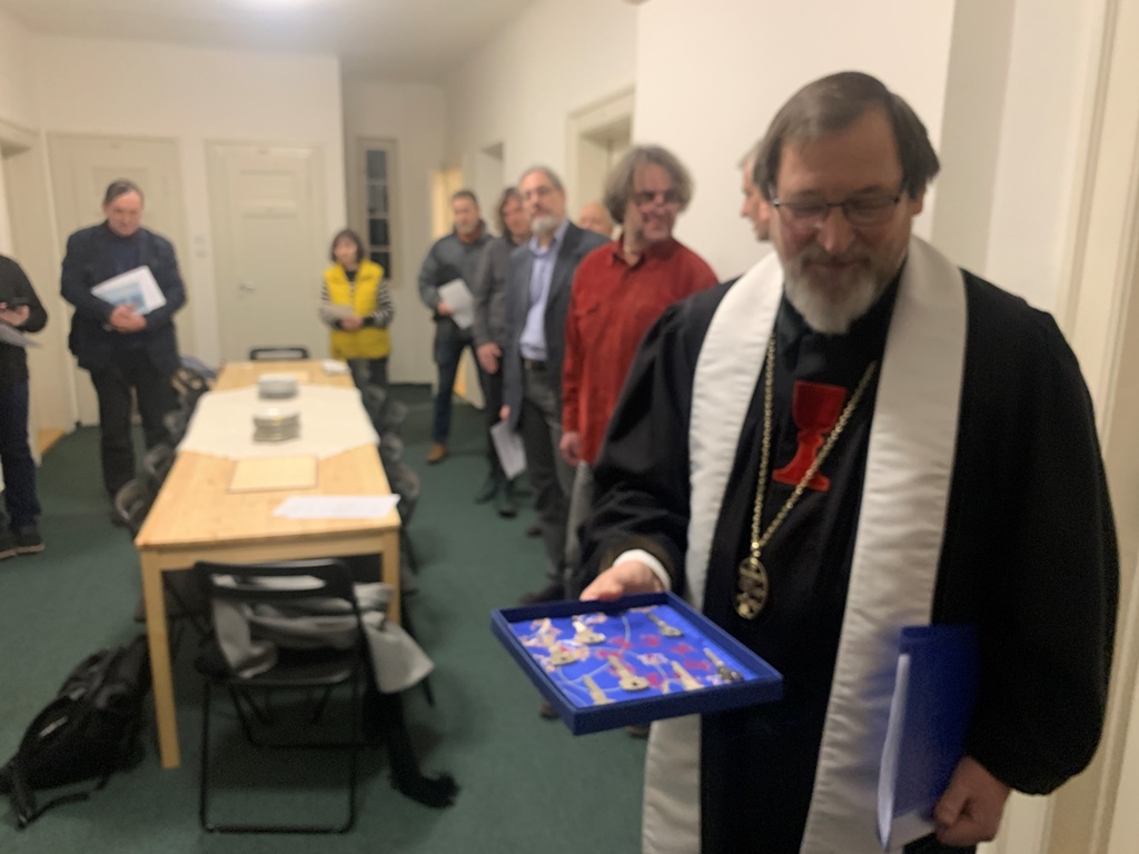 Slavnostní znovuotevření Farského koleje a kolejní kaple v budově ústředí Církve československé husitské v Praze 6-Dejvicích - 23. 2. 2026, foto O. Nováček