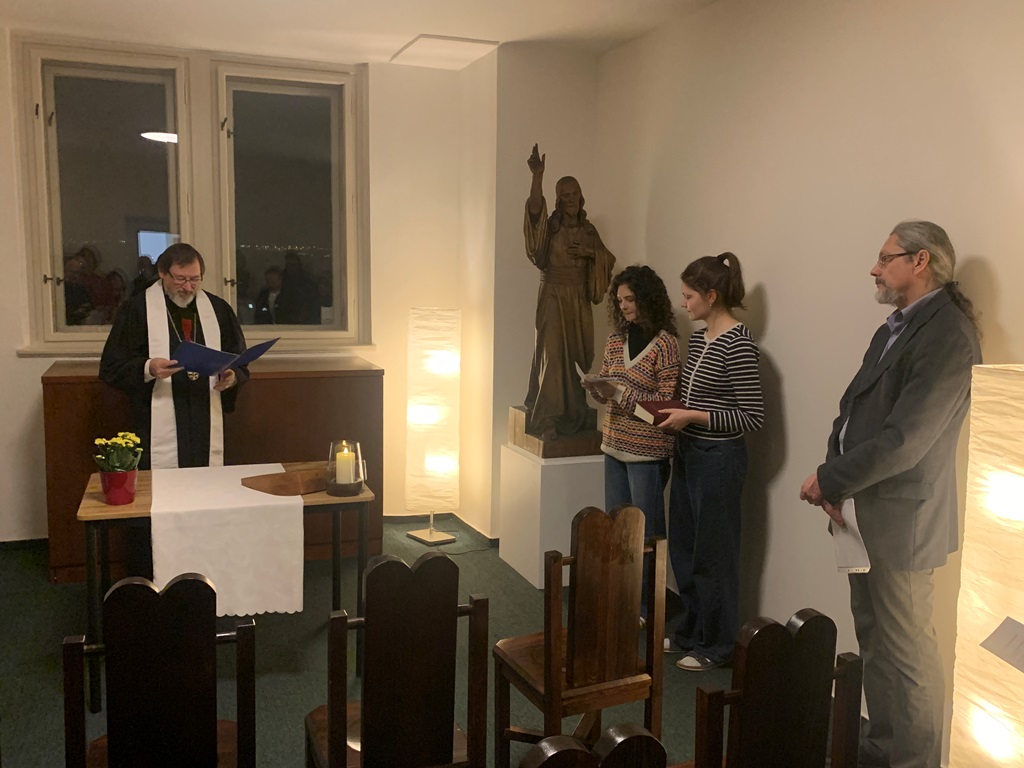 Slavnostní znovuotevření Farského koleje a kolejní kaple v budově ústředí Církve československé husitské v Praze 6-Dejvicích - 23. 2. 2026, foto O. Nováček