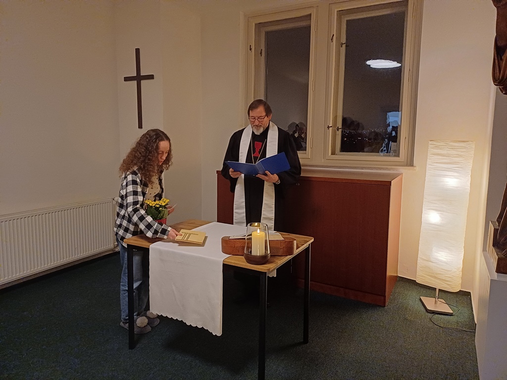 Slavnostní znovuotevření Farského koleje a kolejní kaple v budově ústředí Církve československé husitské v Praze 6-Dejvicích - 23. 2. 2026, foto K. Matoušová