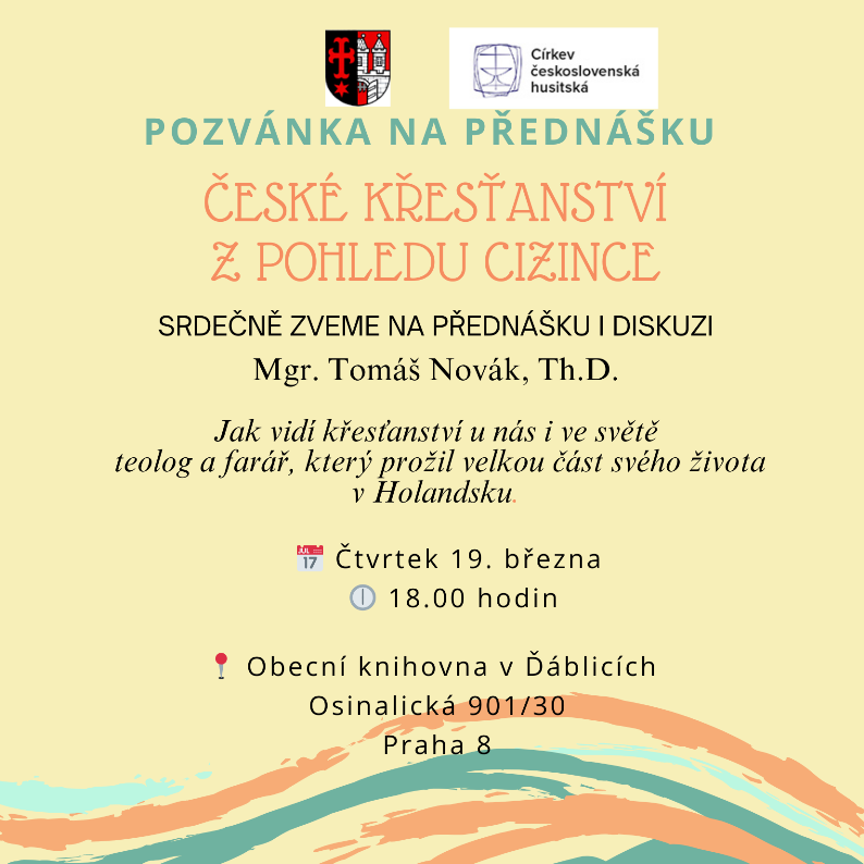 Pozvánka přednáška Ďáblice